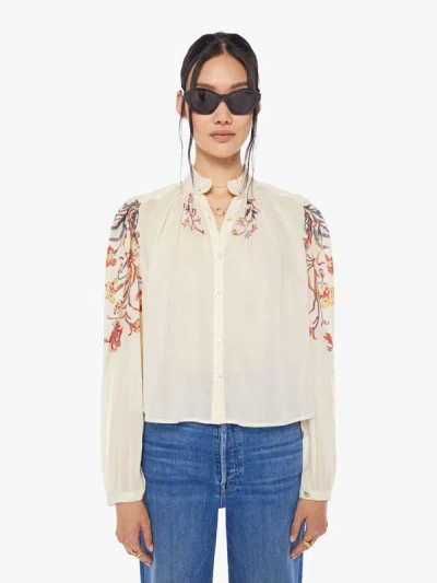 Shop Alix Of Bohemia Annabel Shirt Sun In Ivory, Size Large