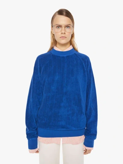 Shop La Paz Cunha Ribbed Sweatshirt In Blue - Size X-large