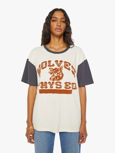 Shop Mother The Lowdown Wolves T-shirt In White