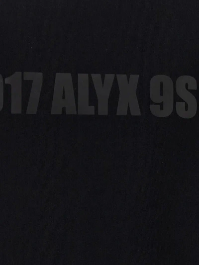 Shop Alyx 1017  9sm Logo Print Hoodie In White/black