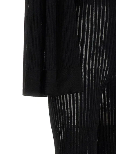 Antonino Valenti Desiree Ribbed Flared-design Jumpsuit In Black