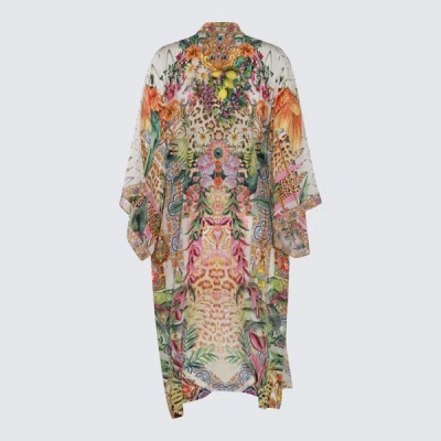 Shop Camilla Multicolor Silk Maxi Dress