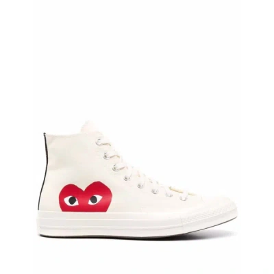 Shop Converse X Cdg Shoes In Neutrals/red