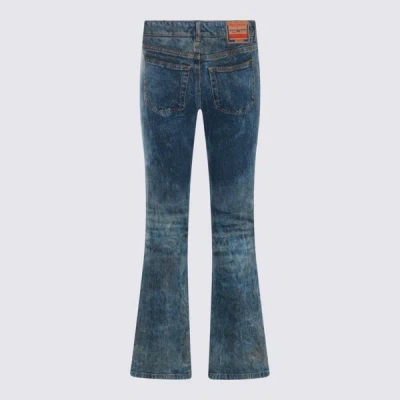Shop Diesel Blue Cotton Denim Jeans