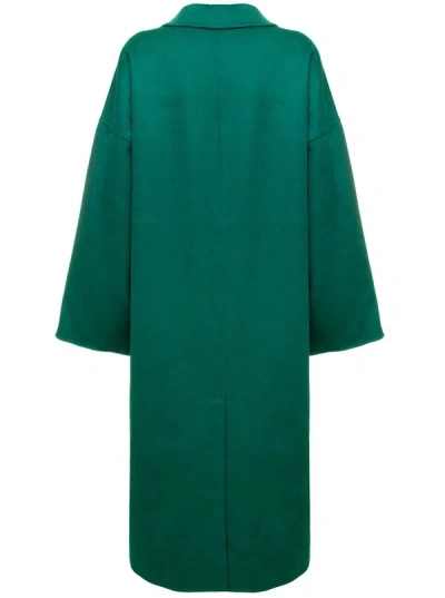 Shop Arma Double Wool Lucrezia Coat In Green