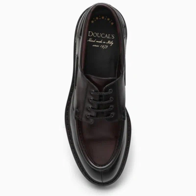 Shop Doucal's Dark Lace-ups In Brown