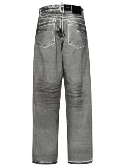 Shop Dsquared2 Gray Cotton Jeans In Grey