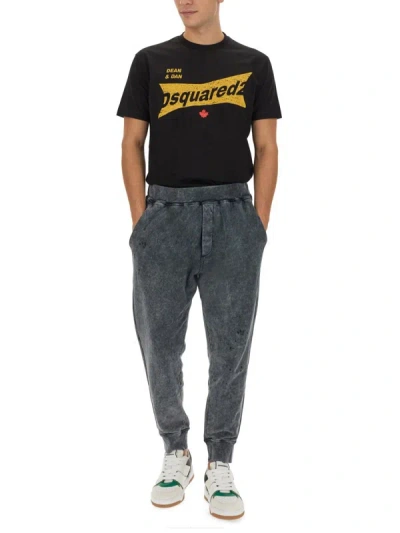 Shop Dsquared2 Jogging Pants In Grey