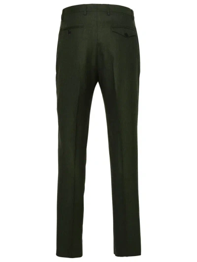 Shop Etro Green Wool Pants