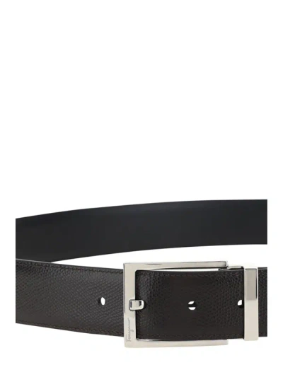 Shop Ferragamo Belts E Braces In Nero Hickory
