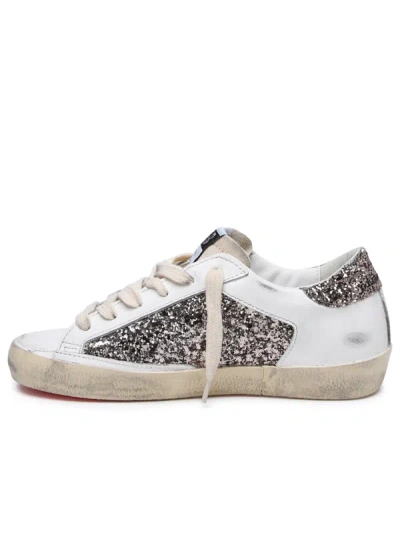 Shop Golden Goose 'super-star' White Leather Sneakers
