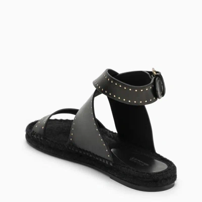 Isabel Marant Studed Leather Espadrilles In Black
