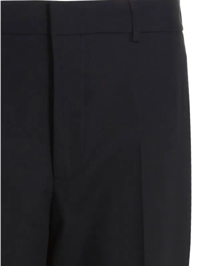 Shop Jil Sander Cotton Trousers In Blue