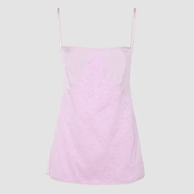 Shop Jil Sander Pink Cotton Top In Marshmallow