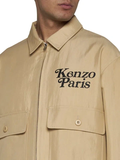Shop Kenzo Coats In Beige