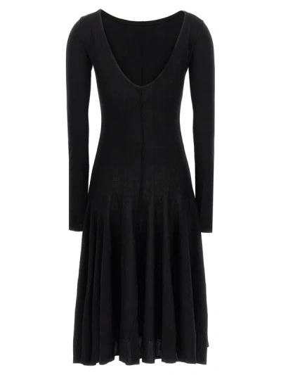 Shop Khaite 'dani' Dress In Black