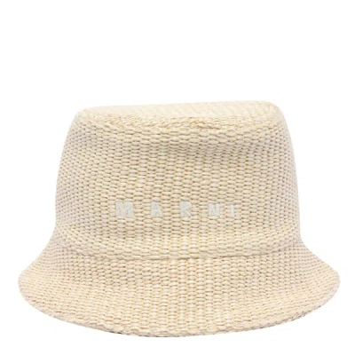 Shop Marni Hats In White