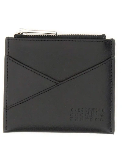 Shop Mm6 Maison Margiela Wallet With Logo In Black