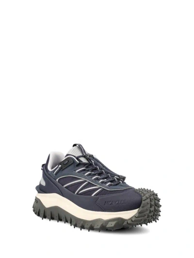 Shop Moncler Sneakers In Blue