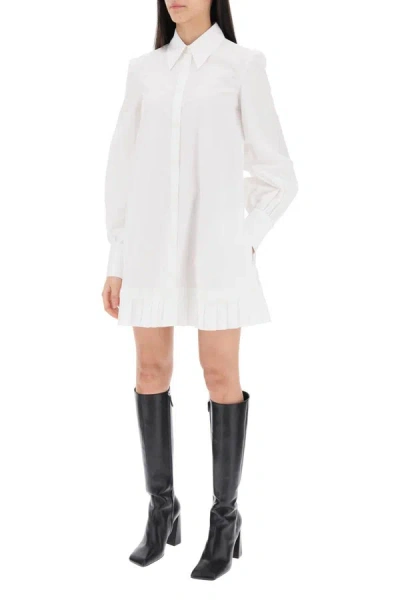 Shop Off-white Mini Shirt Dress