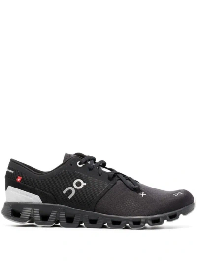Shop On Running Cloud X 3 Running Sneakers In Black