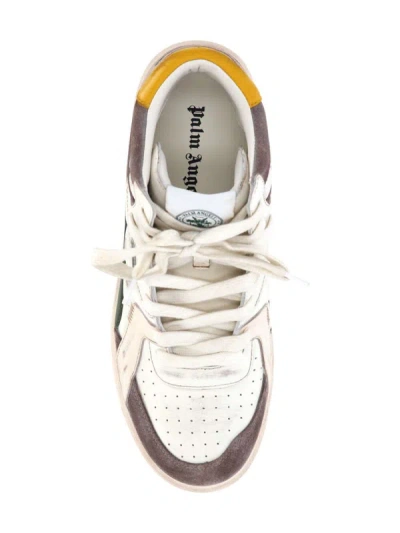 Shop Palm Angels Sneakers In White Gree