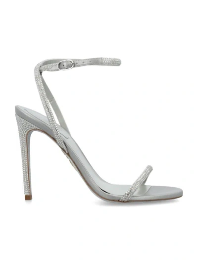 Shop René Caovilla Ellabrita Sandals 85 In Grey Satin