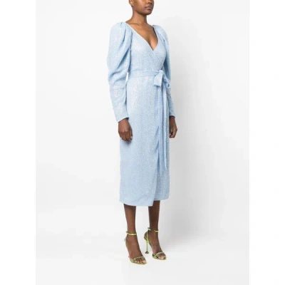 Shop Rotate Birger Christensen Rotate Dresses In Blue