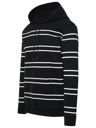 Shop Saint Laurent Black Cotton Hoodie