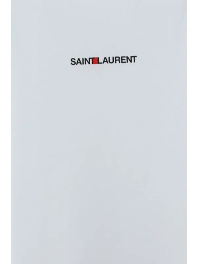 Shop Saint Laurent T-shirts In Blanc