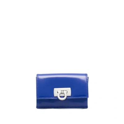Shop Ferragamo Salvatore  Small Leather Goods In Blue