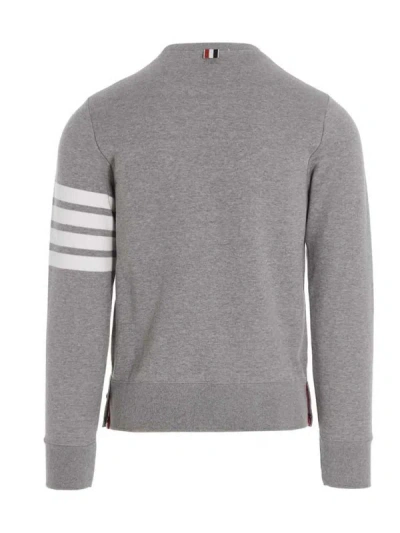 Shop Thom Browne '4 Bar' Sweatshirt In Gray