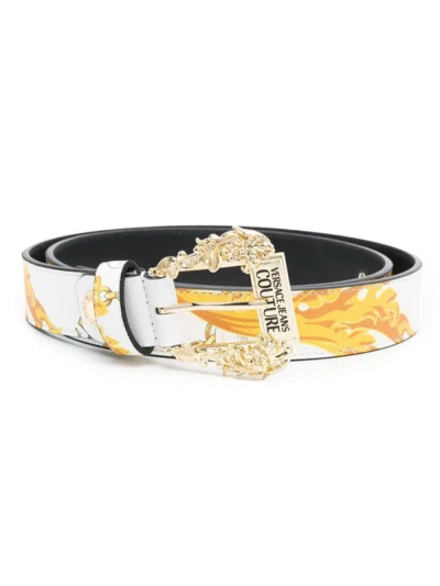 Shop Versace Jeans Couture Belts In White