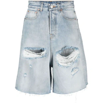 Shop Vetements Shorts In Blue