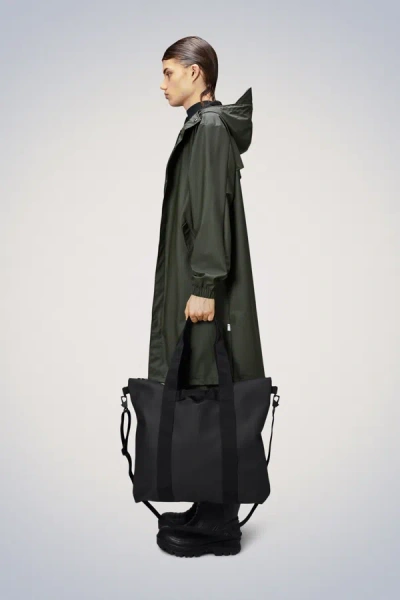 Shop Rains Tote Bag In Black