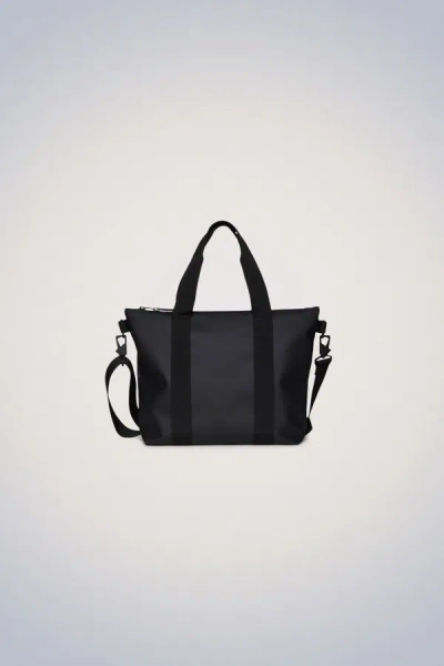 Shop Rains Tote Bag Micro In Black