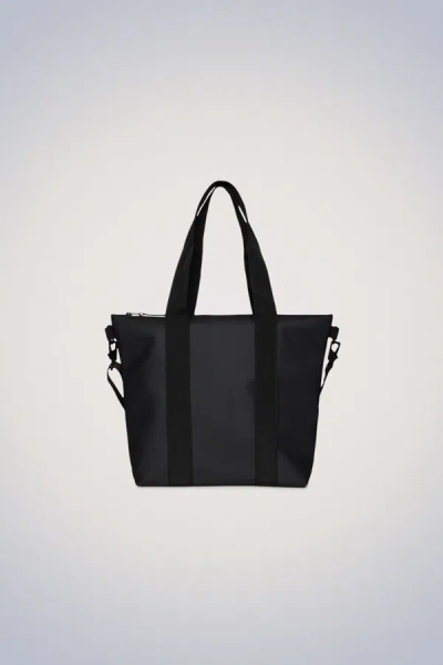 Shop Rains Tote Bag Mini In Black
