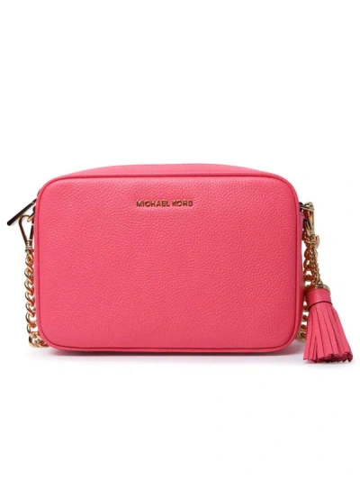 Shop Michael Kors Camila Rose 'ginny' Leather Bag In Fucsia
