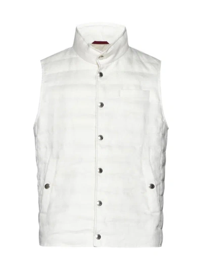 Shop Brunello Cucinelli Coats In Off-white