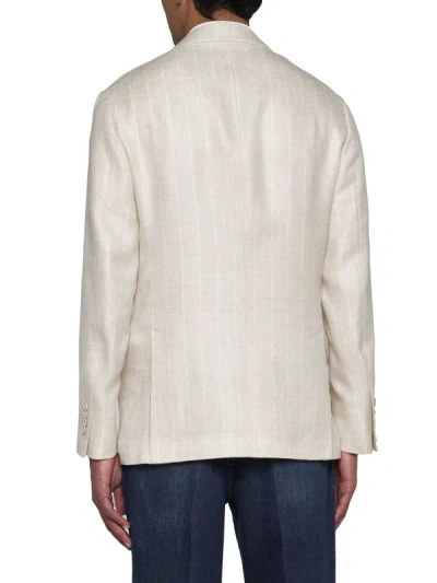 Shop Brunello Cucinelli Jackets In Beige