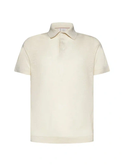 Shop Brunello Cucinelli T-shirts And Polos In Beige