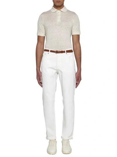 Shop Brunello Cucinelli T-shirts And Polos In Beige