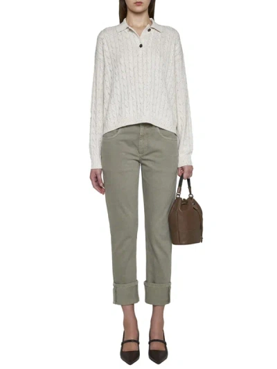 Shop Brunello Cucinelli T-shirts And Polos In Ivory