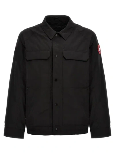 Shop Canada Goose 'burnaby Chore' Jacket In Black