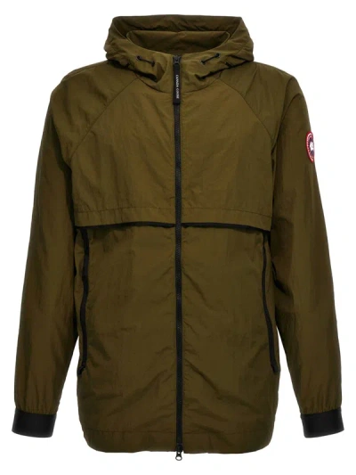 Shop Canada Goose 'faber' Hooded Jacket In Green