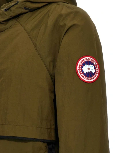 Shop Canada Goose 'faber' Hooded Jacket In Green