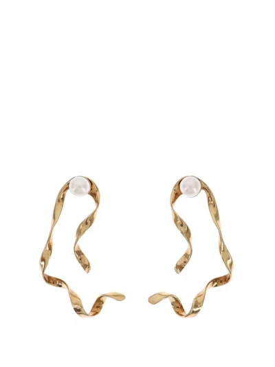 Shop Dries Van Noten Earrings In Gold