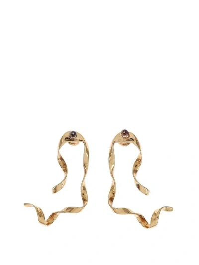 Shop Dries Van Noten Earrings In Gold