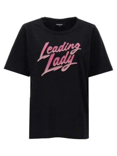 Shop Dsquared2 Printed T-shirt In Black