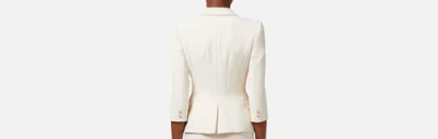 Shop Elisabetta Franchi Jacket In White